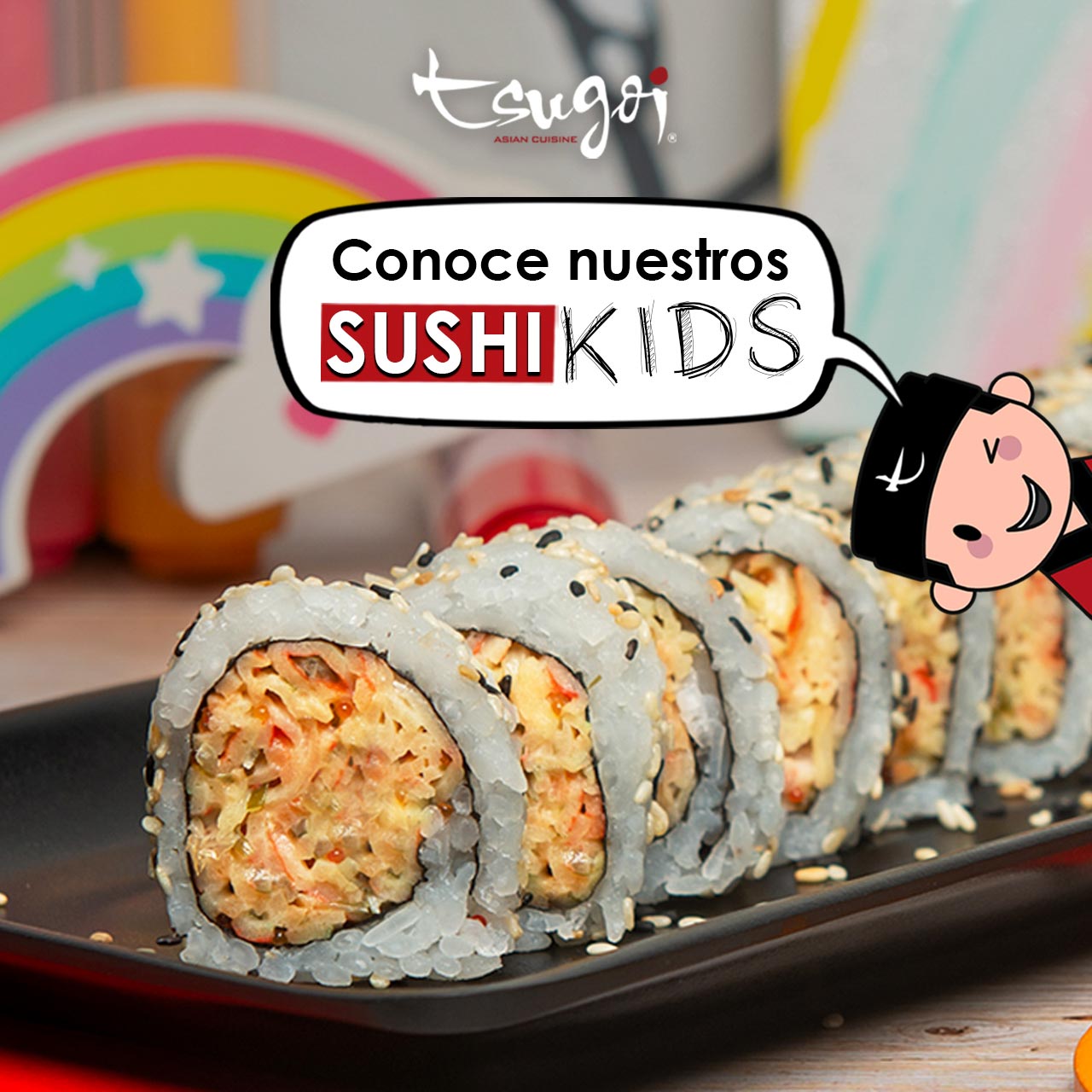 Descubre el NUEVO menú SushiKids de Tsugoi